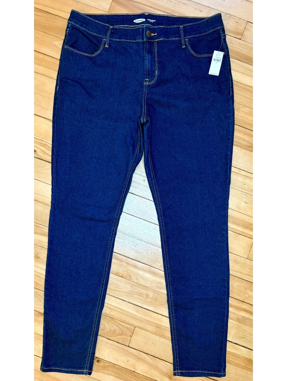 Old Navy Mid-Rise Rockstar Super Skinny Jeans Dark Wash NWT Size 14